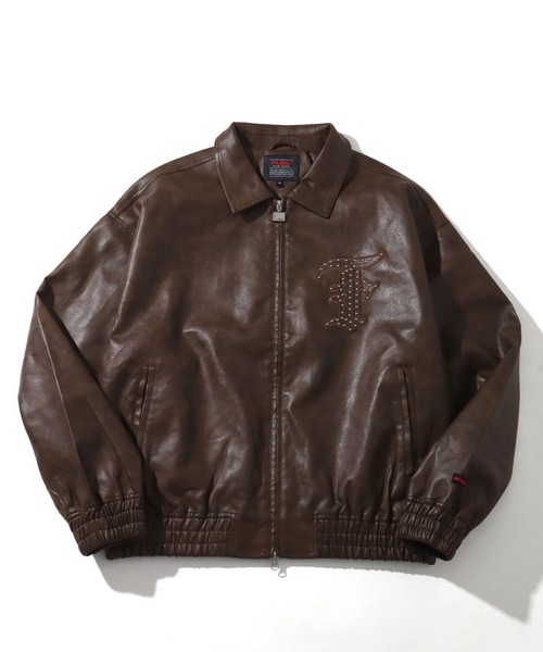 超激レアfubuスタッズ付き本革ジャケットhip hopBBOY セール】【FUBU