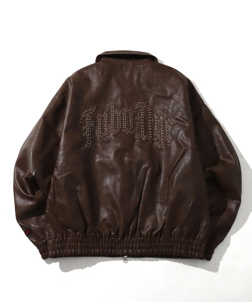 FUBU レザー　スタジャン FUBU @honkakkuha #fubu #革ジャン #スタジャン #ブルゾン #アウター