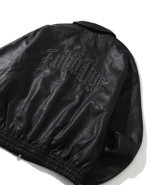 FUBU( フブ)の「【FUBU/フブ】 Faux Leather Studs Patch Jacket / フォウ レザー スタッズ パッチ ジャケット(スタジャン・メンズ・ブラック/ブラウン・M/L/XL)」の8枚目の写真