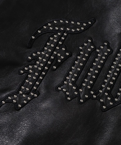 FUBU( フブ)の「【FUBU/フブ】 Faux Leather Studs Patch Jacket / フォウ レザー スタッズ パッチ ジャケット(スタジャン・メンズ・ブラック/ブラウン・M/L/XL)」の16枚目の写真