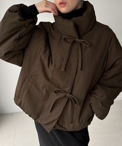ribbon padding blouson / リボンパディングブルゾン（ブルゾン