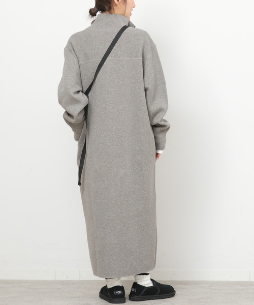 JOURNAL STANDARD relume（ジャーナルスタンダード　レリューム）の「スウェットライクハーフジップワンピース（ワンピース・レディース・グレー/ネイビー・FREE）」の16枚目の写真