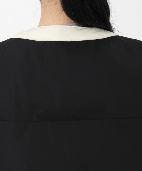 STRAWBERRY-FIELDS（ストロベリーフィールズ）の「パフィータフタ_バイカラーパフィーアウター（ブルゾン・レディース・ホワイト×ブラック/ブラック×ホワイト・2）」の7枚目の写真