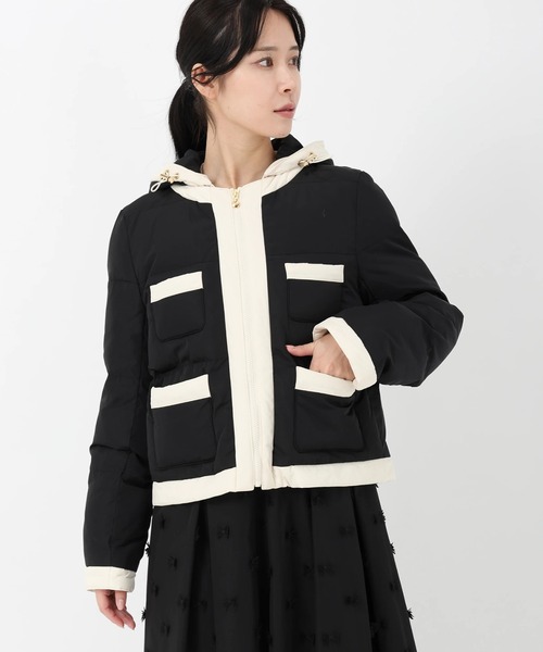 STRAWBERRY-FIELDS（ストロベリーフィールズ）の「パフィータフタ_バイカラーパフィーアウター（ブルゾン・レディース・ホワイト×ブラック/ブラック×ホワイト・2）」の17枚目の写真