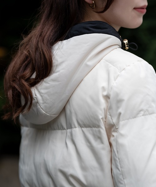 パフィータフタ_バイカラーパフィーアウター（ブルゾン）｜STRAWBERRY