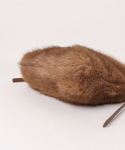 Elura（エルーラ）の「ワンハンドルフェイクファーバッグ/597591（ハンドバッグ・レディース・ブラウン系その他2/ライトベージュ・ONE SIZE）」の22枚目の写真