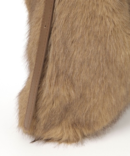 Elura（エルーラ）の「ワンハンドルフェイクファーバッグ/597591（ハンドバッグ・レディース・ブラウン系その他2/ライトベージュ・ONE SIZE）」の8枚目の写真