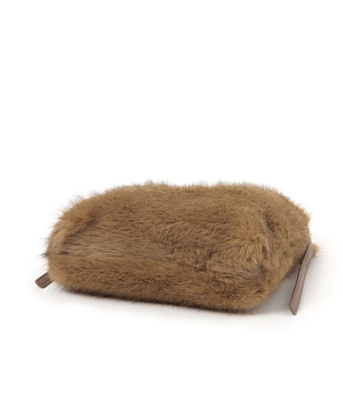 Elura（エルーラ）の「ワンハンドルフェイクファーバッグ/597591（ハンドバッグ・レディース・ブラウン系その他2/ライトベージュ・ONE SIZE）」の5枚目の写真