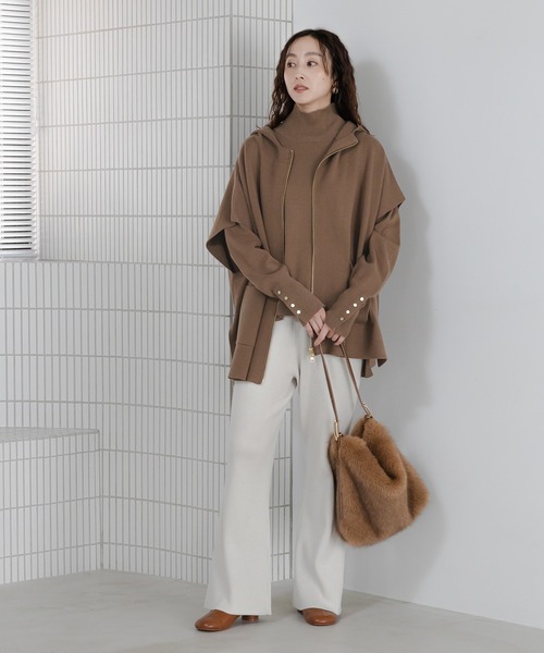 Elura（エルーラ）の「ワンハンドルフェイクファーバッグ/597591（ハンドバッグ・レディース・ブラウン系その他2/ライトベージュ・ONE SIZE）」の17枚目の写真