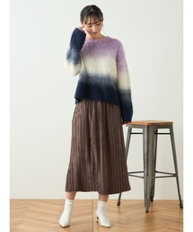 【WEB限定】 ピーチボックスプリーツスカート FURRY