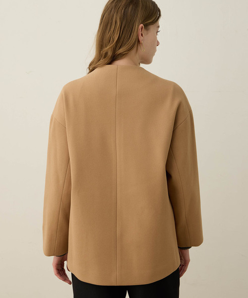 セール】ノーカラーショートコート（その他アウター）｜LE SOUK