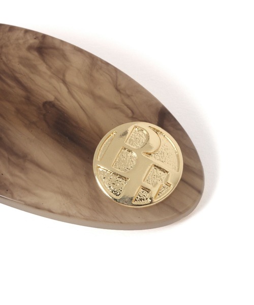 BAYFLOW（ベイフロー）の「べっ甲ロゴバレッタ（バレッタ/ヘアクリップ・レディース・アイボリー・FREE）」の4枚目の写真