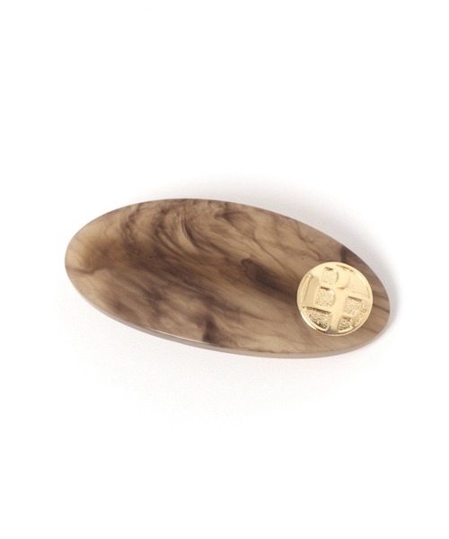 BAYFLOW（ベイフロー）の「べっ甲ロゴバレッタ（バレッタ/ヘアクリップ・レディース・アイボリー・FREE）」の2枚目の写真