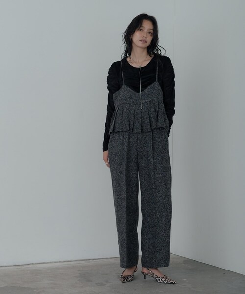 GALLEST（ギャレスト）の「【一部店舗限定】シアーベロアシャーリングカットソー（Tシャツ/カットソー・レディース・チャコールグレー/ブラック/ブラウン系その他・38）」の15枚目の写真