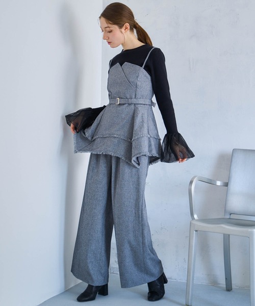 NOELA（ノエラ）の「ツイードワイドパンツ（その他パンツ・レディース・ブラック/ブラウン・S/M）」の11枚目の写真