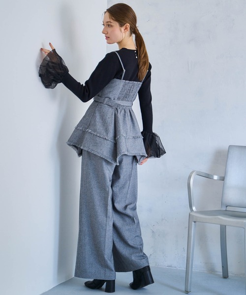 NOELA（ノエラ）の「ツイードワイドパンツ（その他パンツ・レディース・ブラック/ブラウン・S/M）」の12枚目の写真