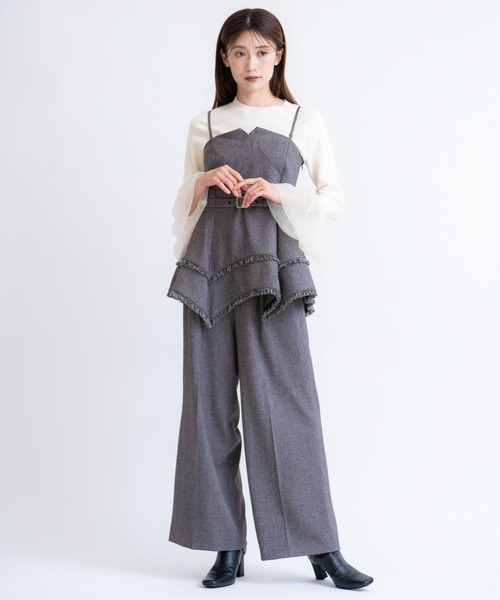 NOELA（ノエラ）の「ツイードワイドパンツ（その他パンツ・レディース・ブラック/ブラウン・S/M）」の10枚目の写真