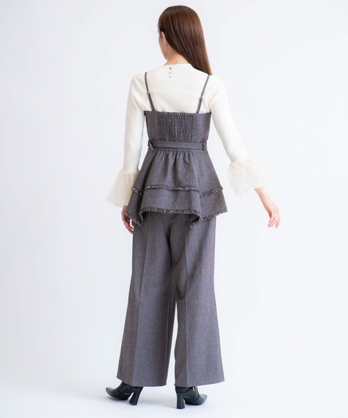 NOELA（ノエラ）の「ツイードワイドパンツ（その他パンツ・レディース・ブラック/ブラウン・S/M）」の4枚目の写真