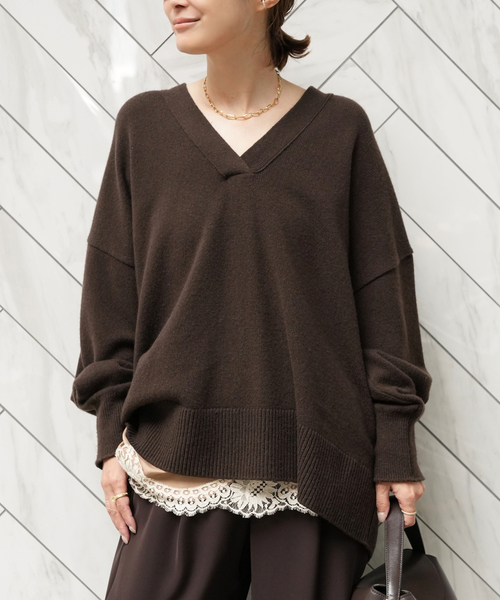 OLBIA Vネック プルオーバー（ニット/セーター）｜Deuxieme Classe