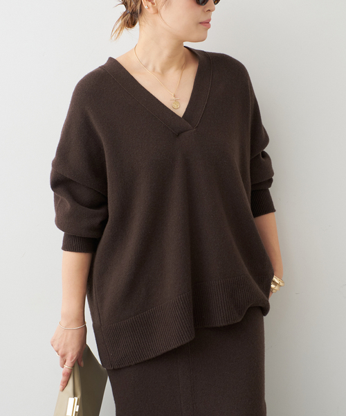 OLBIA Vネック プルオーバー（ニット/セーター）｜Deuxieme Classe