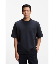 コットンブレンド Tシャツ ピーチスキン仕上げ