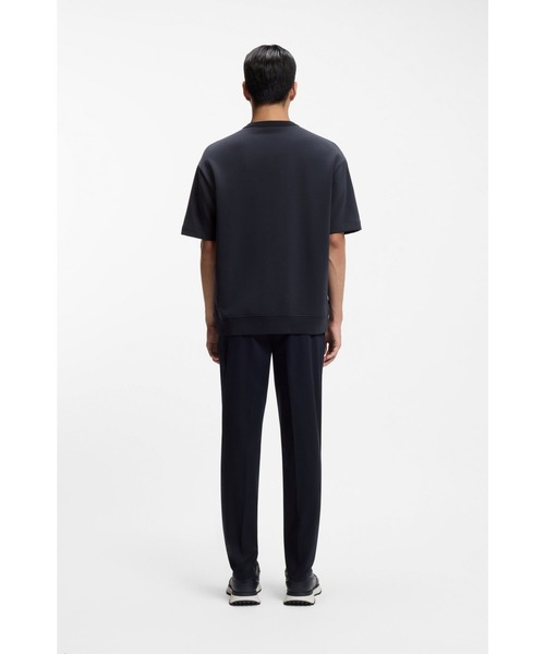 BOSS(ボス)の「コットンブレンド Tシャツ ピーチスキン仕上げ(Tシャツ/カットソー・メンズ・ダークブルー/ホワイト・S/M/XXL/XL/L)」の9枚目の写真