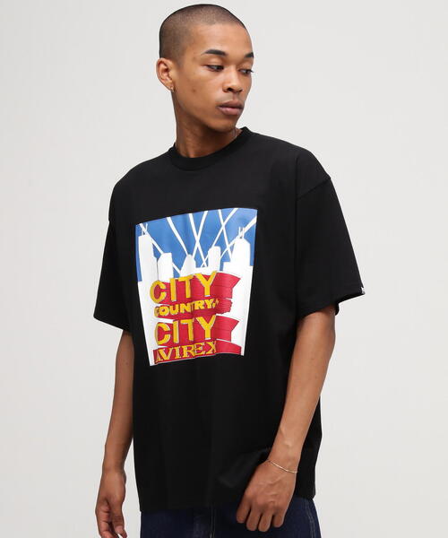 CITY COUNTRY CITY(シティーカントリーシティー)の「《AVIREX × CITY COUNTRY CITY》SIGNATURE T-SHIRT / シグネチャー ティーシャツ / アヴィレックス / シティーカントリーシティー(Tシャツ/カットソー・メンズ・ホワイト/ブラック・SMALL/MEDIUM/LARGE/X-LARGE)」の8枚目の写真