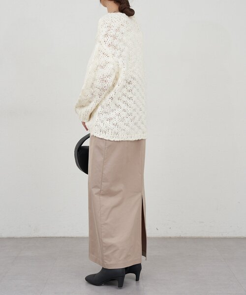 SHENERY（シーナリー）の「テクスチャーオーバーニット（ニット/セーター・レディース・グレー/オフホワイト/サーモンピンク・FREE）」の17枚目の写真