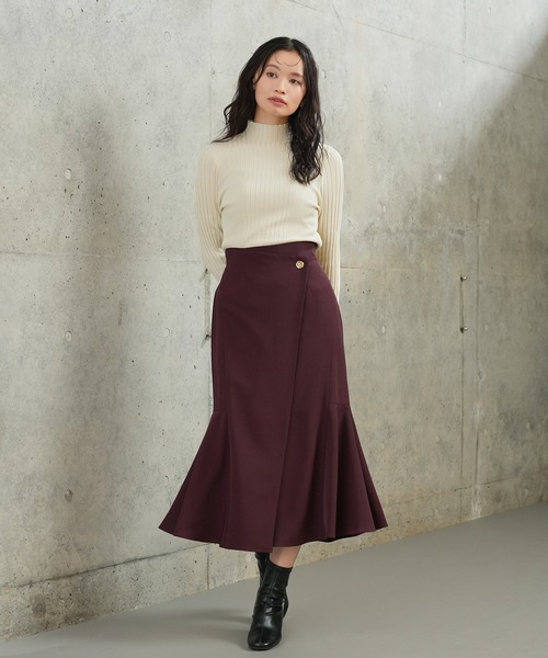 TRUDEA(トルディア)の「ランダムリブニット(ニット/セーター・レディース・ブラウン/ベージュ/ブラック/ワイン・MEDIUM/LARGE)」の12枚目の写真