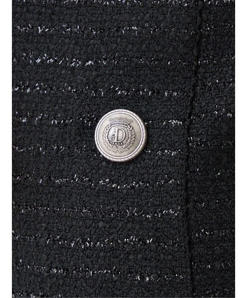 ボックスプリーツツイードミニワンピース（ワンピース）｜Darich