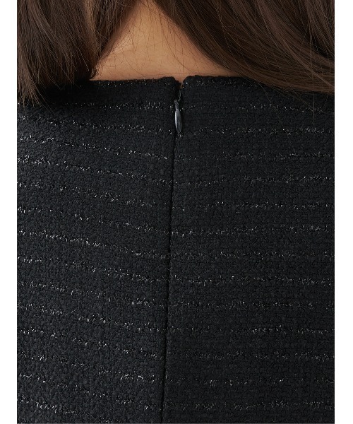 ボックスプリーツツイードミニワンピース（ワンピース）｜Darich