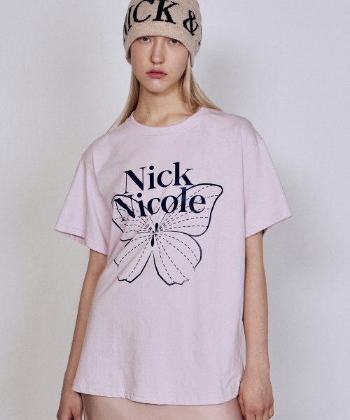 NICK&NICOLE（ニックアンドニコール）の「BIG BUTTERFLY SLEEVE TOP_LIGHT PURPLE（Tシャツ/カットソー・レディース・その他・FREE）」の3枚目の写真