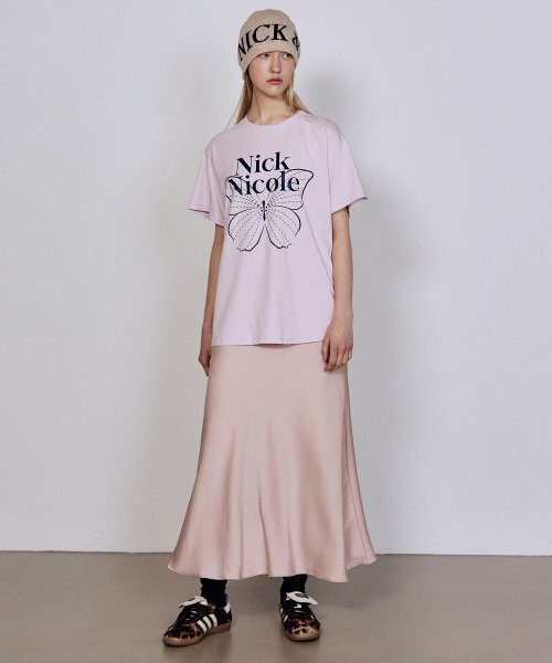 NICK&NICOLE（ニックアンドニコール）の「BIG BUTTERFLY SLEEVE TOP_LIGHT PURPLE（Tシャツ/カットソー・レディース・その他・FREE）」の4枚目の写真