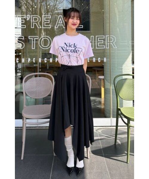 NICK&NICOLE（ニックアンドニコール）の「BIG BUTTERFLY SLEEVE TOP_LIGHT PURPLE（Tシャツ/カットソー・レディース・その他・FREE）」の7枚目の写真
