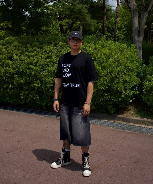 DNSR(ディーエヌエスアール)の「シグネチャーバミューダデニムパンツブラック(その他パンツ・メンズ・その他・LARGE/MEDIUM/SMALL/X-LARGE)」の9枚目の写真