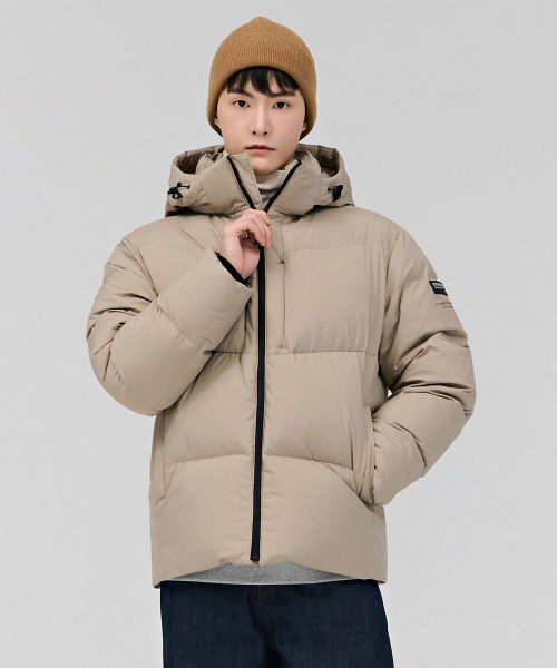 CHASECULT(チェイスカルト)の「共用フード取り外し可能プファーパディングジャケット-ベージュ(ダウンジャケット/コート・メンズ・Beige・90/100/95/105)」の1枚目の写真