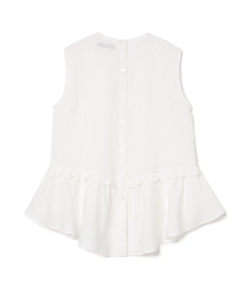 MILLO WOMEN（ミロウーマン）の「ボタンフリルブラウス[ホワイト]（シャツ/ブラウス・レディース・その他・SMALL/MEDIUM）」の3枚目の写真