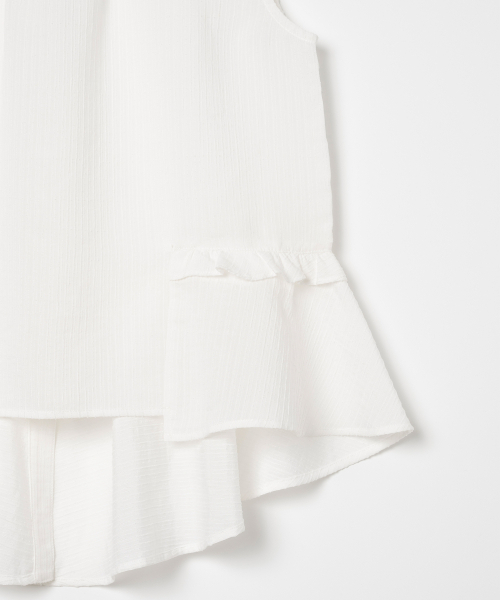 MILLO WOMEN（ミロウーマン）の「ボタンフリルブラウス[ホワイト]（シャツ/ブラウス・レディース・その他・SMALL/MEDIUM）」の5枚目の写真