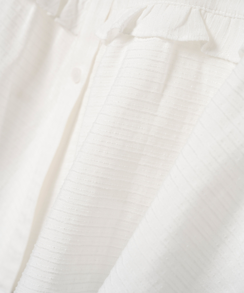 MILLO WOMEN（ミロウーマン）の「ボタンフリルブラウス[ホワイト]（シャツ/ブラウス・レディース・その他・SMALL/MEDIUM）」の7枚目の写真