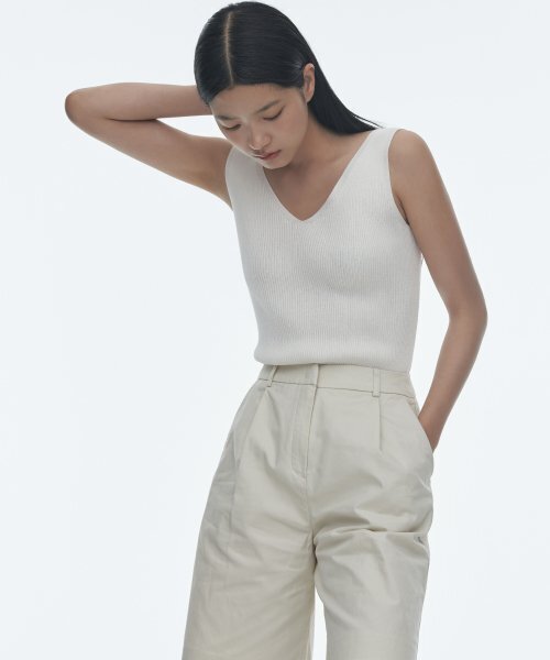 MUSINSA STANDARD WOMAN（ムシンサスタンダードウーマン）の「ウィメンズコットンワイドバミューダショーツ[クリーム]（その他パンツ・レディース・その他・30/24/25/26/27/28/29）」の3枚目の写真