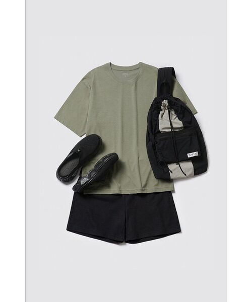 MUSINSA STANDARD（ムシンサスタンダード）の「[クールタンダード] リラックスフィットクルーネックTシャツ [セージ]（Tシャツ/カットソー・メンズ・その他・XXX-LARGE/SMALL/MEDIUM/LARGE/X-LARGE/XX-LARGE）」の8枚目の写真