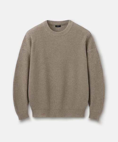 TAKEASY(テイクイージー)の「ラムスウールクルーネックオーバーニット(ベージュ)(ニット/セーター・メンズ・その他・SMALL/MEDIUM/LARGE)」の6枚目の写真