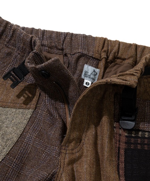 go slow caravan（ゴースローキャラバン）の「WOOL LIKE　FABLIC 脇ポケクレイジーパンツ（その他パンツ・メンズ・グレー/ブラウン・LARGE/X-LARGE/MEDIUM/SMALL）」の4枚目の写真