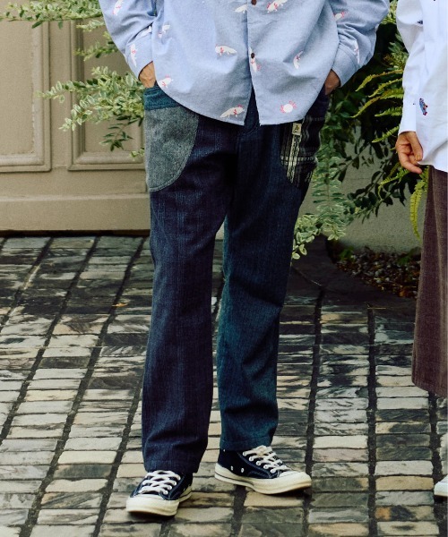 go slow caravan（ゴースローキャラバン）の「WOOL LIKE　FABLIC 脇ポケクレイジーパンツ（その他パンツ・メンズ・グレー/ブラウン・LARGE/X-LARGE/MEDIUM/SMALL）」の15枚目の写真