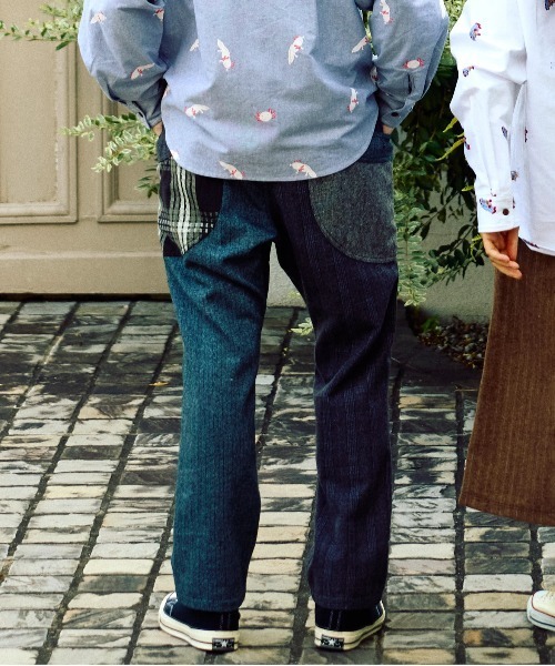 go slow caravan（ゴースローキャラバン）の「WOOL LIKE　FABLIC 脇ポケクレイジーパンツ（その他パンツ・メンズ・グレー/ブラウン・LARGE/X-LARGE/MEDIUM/SMALL）」の16枚目の写真