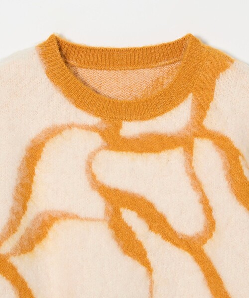 CITEN(シテン)の「<CITEN>グラフィカルシャギーニット(ニット/セーター・レディース・オフホワイト/グレー系・FREE)」の15枚目の写真