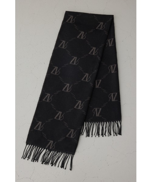 AZUL by moussy(アズールバイマウジー)の「AZモノグラム柄ストール(ストール/ショール・レディース・アイボリー/ブラック・FREE)」の13枚目の写真