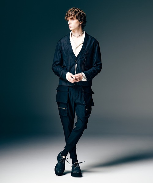 glamb（グラム）の「Kimono Based Jacket / キモノベースジャケット（その他アウター・メンズ・インディゴブルー/ブラック・S/M/L）」の8枚目の写真