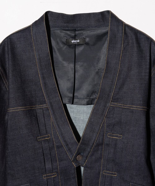 glamb（グラム）の「Kimono Based Jacket / キモノベースジャケット（その他アウター・メンズ・インディゴブルー/ブラック・S/M/L）」の14枚目の写真