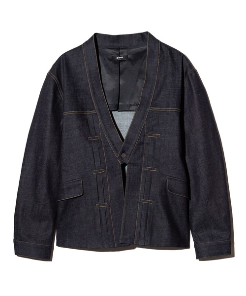 glamb（グラム）の「Kimono Based Jacket / キモノベースジャケット（その他アウター・メンズ・インディゴブルー/ブラック・S/M/L）」の4枚目の写真